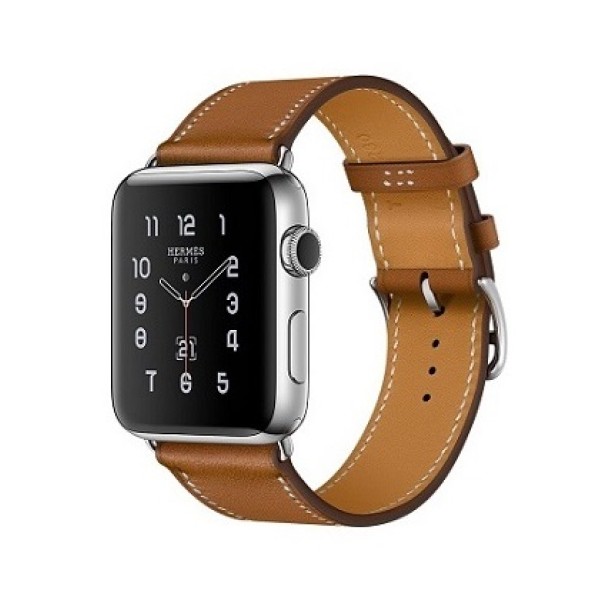 Apple Watch Hermes 38 mm silver/Simple Tour Barenia leather Fauve colors